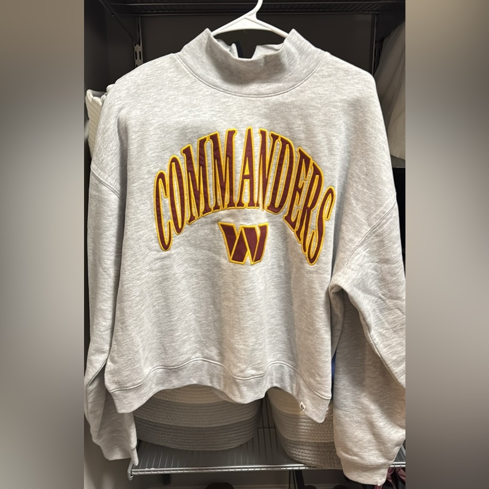 Washington Commanders Mock Neck Sweatshirt.